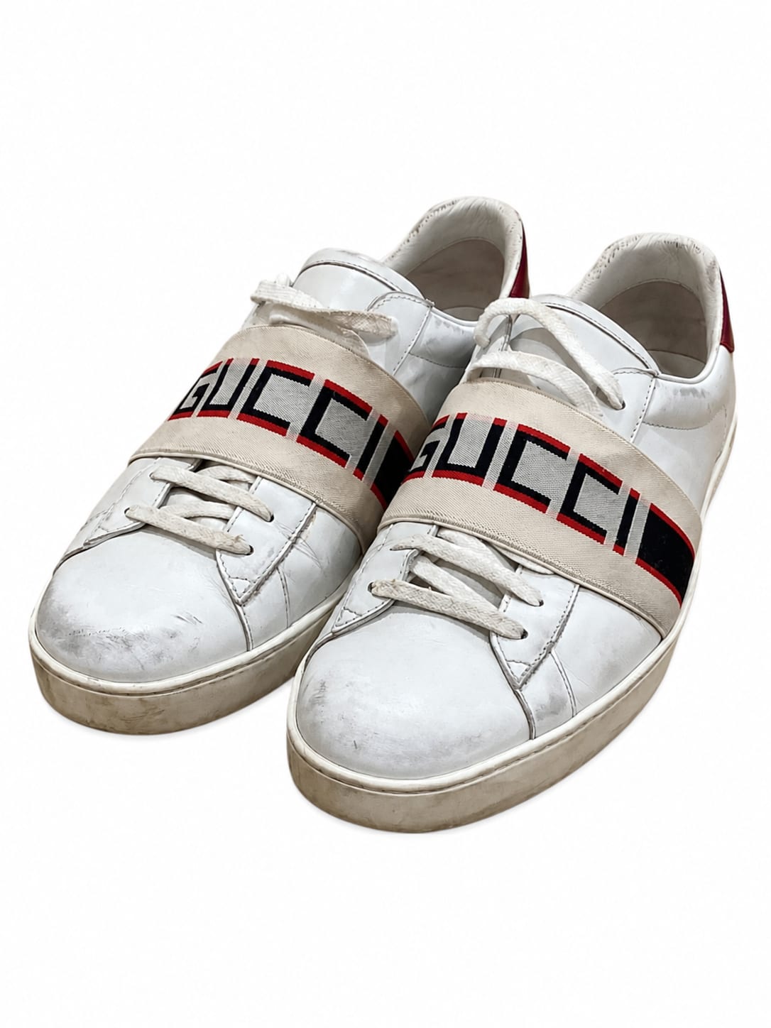 Gucci Ace · détails avant nettoyage dans notre atelier
