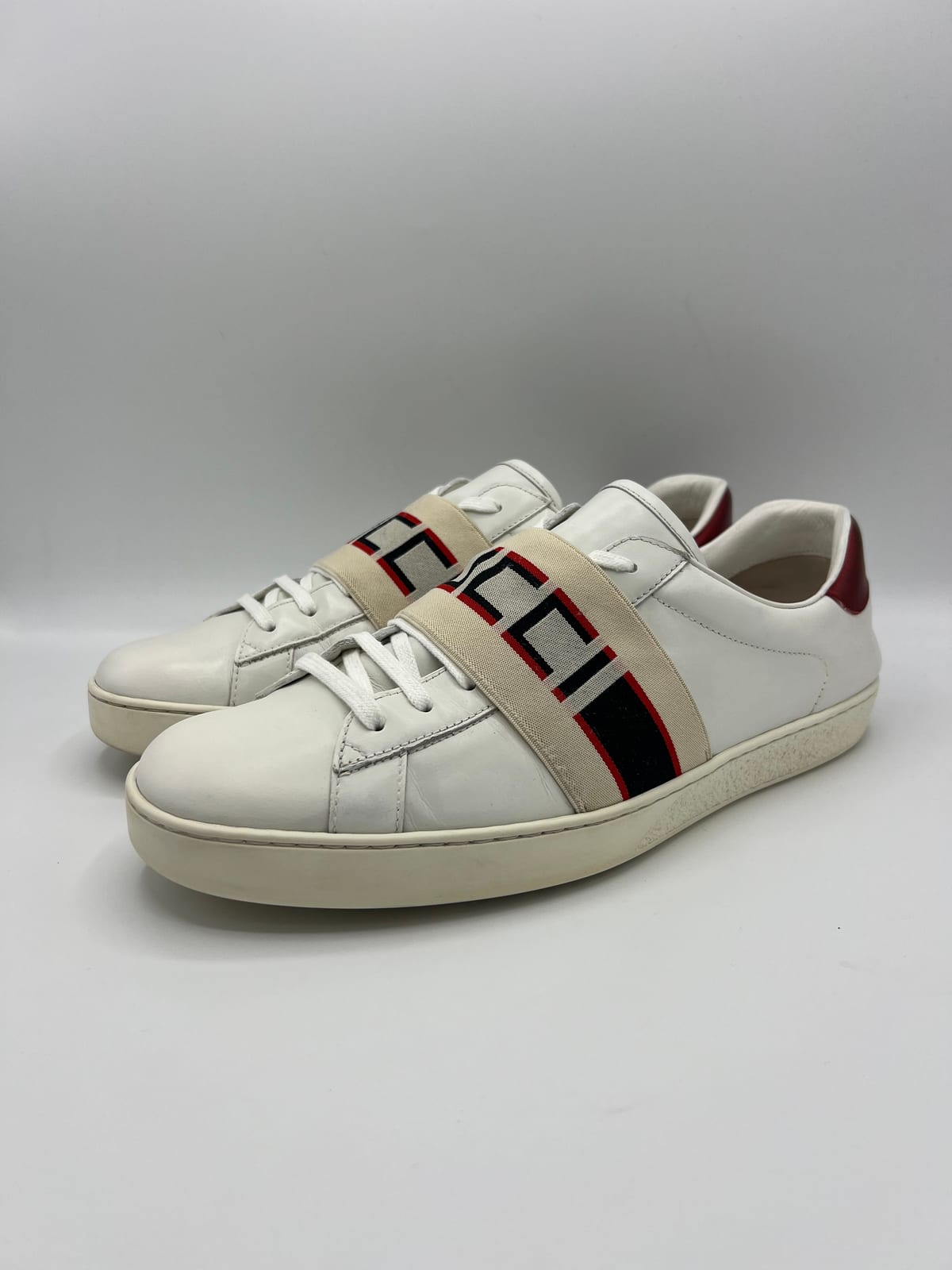Gucci Ace · détails après nettoyage et rénovation dans notre atelier